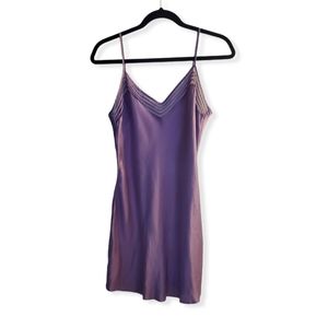 Victoria's Secret Silk Purple Slip Dress
